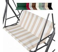 Replacement Swing Seat Cover for 2/3 Seat, Patio Glider Cushion Cover, Porch Bench Swing Protection, Durable Fabric, Outdoor Furniture, Beige/Black/Brown/Gray/Green/Red