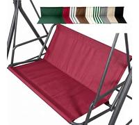 Replacement Swing Seat Cover for 2/3 Seat, Patio Glider Cushion Cover, Porch Bench Swing Protection, Durable Fabric, Outdoor Furniture, Beige/Black/Brown/Gray/Green/Red