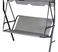 Replacement Swing Seat Cover Hollywood Swing Cushion Replacement Parts Garden Swing Replacement Cushion Garden Chair Seat Cover 900D Oxford Fabric Waterproof Tear-Resistant for 2 & 3 Seaters (Grey,