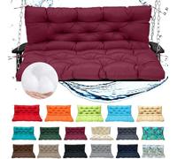Replacement Swing Seat With Backrest And Ties For Patio Porch Backyard Garden, Waterproof, 47x40in