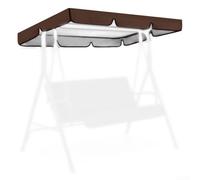Replacement SWINGs Canopy 195x125cm, 420D Oxford Garden SWINGs Cover, 3 Seater SWINGs Top Replacement, Outdoor SWINGs Shade Cloth Beige, Patio SWINGs(brown)
