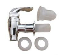 Replacement Tap For Beverage Dispenser Drinking Machine With Electroplated Finish For Hot And Cold Water Juice Tea Beer Silver Color(silver)