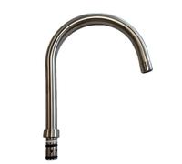 Replacement Tap Spout Compatible 1306R 133.0314.654 Franke Howdens Lamona Abode John Lewis San Marco Carron Phoenix Rangemaster John Lewis Kitchen Taps Silk Steel Brushed Nickel uses 1239R O'Rings