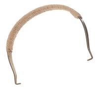 Replacement Teapot Handle Hemp Rope Hook Ends Stainless Steel Khaki | Secure Lifting Grip for Ceramic Kettles, Stovetop Kitchen Use, Spans 11 to 13cm, Lightweight