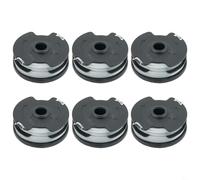 Replacement Thread Spool and Line for Parkside Cordless Grass Trimmer, for PRTA 20-Li A1/B2/C3 Series, 1.6 mm Spiral Nylon(6 PACK)