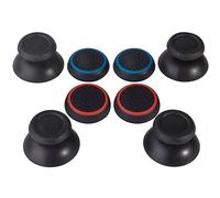 Replacement Thumbstick Joysticks and Silicone Thumb Stick Grips Cap Cover Compatible with PS4 Controllers, 8 Pack