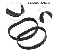 Replacement Timing Belt 2 Pieces for Bosch GHO 18 V LI Planer Model 14 4 1500 100 1582 Rubber Belt for Efficient Brushbar and Motor Protection