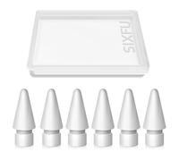 Replacement Tips for Apple Pencil 2nd Generation/ 1st Generation Tips, Pencil Nibs Accessories for iPad Pro iPencil 2/1 Gen(6 Pack)