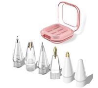 Replacement Tips for Apple Pencil Pro/ 2nd Gen/ 1st Gen/USB C, Upgraded Reboundable Apple Pencil Tips with Case 6 Pack Precise Wear-Resisting ipad Pen Nibs for Painting Work Study