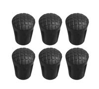 Replacement Tips for Trekking Poles - Rubber Cap Set 6 -ser | Non Slip Hiking Pole Tips, Rubber Pads That Dampen Shock, Protective Plugs with King