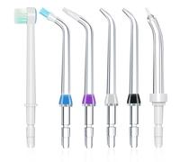 Replacement Tips for Waterpik Water Flosser,Replacement Classic Jet Tips Compatible Brush Heads for Waterpik (AquaFlosser 6 Tips)