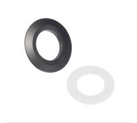 Replacement Toilet Button Adapter for 38mm Actuator to Fit For 48mm and 58mm Tank Opening Sizes on Dual Flush Systems (Black)