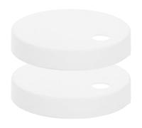 Replacement Toilet Seat Bolt Covers White Plastic Round Caps | Hidden Solution for Bathroom and Public Places, Easy Installation, Toilet Bolt Covers, Wear-resistant Finish