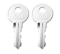 Replacement Toolbox Keys for Weather Guard Truck Tool Box,K759 Pre-Cut Tool Chests Keys for Weather Guard Cabinet Lock,2 pcs