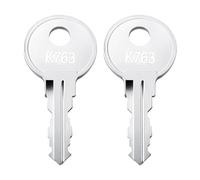 Replacement Toolbox Keys for Weather Guard Truck Tool Box,K763 Pre-Cut Tool Chests Keys for Weather Guard Cabinet Lock,2 pcs