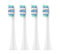 Replacement Toothbrush Brush Heads,Compatible for Philips, Sonicare and More Click-on Handles 2100 4100 5100 5300 6100 6500 7500(White-4 Pcs)