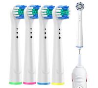 Replacement Toothbrush Head, 4 Pieces Portable Soft Bristles Accessories | Toothbrush Replacement for Accumulation Removal - For Home Bathroom Holiday Travel