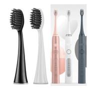 Replacement Toothbrush Head,Compatible for Ordo Sonic+/Sonic Lite | Electric Toothbrush Accessories Soft Bristles Nozzles(8pcs BLACK)