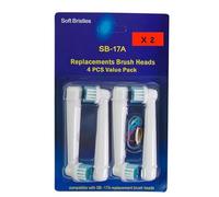 Replacement Toothbrush Head Set Compatible with Oral B Braun 4/8/12/16 Pieces (2)