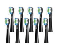 Replacement Toothbrush Heads 10 Pack Compatible with Bitvae Daily D2 Rechargeable Toothbrush, D2 Toothbrush Heads Refills, Black