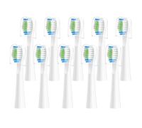 Replacement Toothbrush Heads 10 Pack Compatible with Bitvae Daily D2 Rechargeable Toothbrush, D2 Toothbrush Heads Refills, White