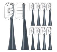Replacement Toothbrush Heads Compatible for Ordo Electric,for Sonic,with Dust Cover,10 Pack(Charcoal Grey)
