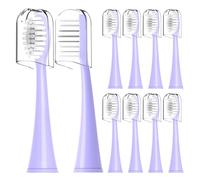 Replacement Toothbrush Heads Compatible for Ordo Electric,for Sonic,with Dust Cover,10 Pack(Pearl Violet)