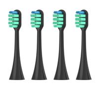 Replacement Toothbrush Heads，Compatible for Panasonic Doltz EW-DC01/DC12/PDL54/PDP51/EW1031/DE92/WEW0980/DL40/DL75/DL82 Electric(4pcs Black)