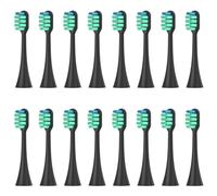 Replacement Toothbrush Heads，Compatible for Panasonic Doltz EW-DC01/DC12/PDL54/PDP51/EW1031/DE92/WEW0980/DL40/DL75/DL82 Electric(16pcs Black)