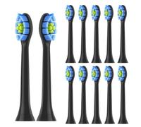 Replacement Toothbrush Heads Compatible for Philips Sonicare C2 C1 G2 W Plaque Control Simply Clean Electric Brush Head,8 Pack(Black-12pcs)