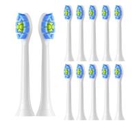 Replacement Toothbrush Heads Compatible for Philips Sonicare C2 C1 G2 W Plaque Control Simply Clean Electric Brush Head,8 Pack(White-12pcs)