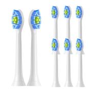 Replacement Toothbrush Heads Compatible for Philips Sonicare C2 C1 G2 W Plaque Control Simply Clean Electric Brush Head,8 Pack(White-8pcs)