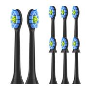 Replacement Toothbrush Heads Compatible for Philips Sonicare C2 C1 G2 W Plaque Control Simply Clean Electric Brush Head,8 Pack(Black-8pcs)