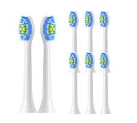 Replacement Toothbrush Heads, Compatible for Philips, Sonicare DiamondClean C2 C1 G2 Control Simply Clean Electric Brush Head 8 Pack(White-8pcs)