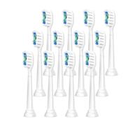 Replacement Toothbrush Heads, Compatible for Philips Sonicare Electric Brush Head 1100 2100 4100 5100 5300 6100 7500(White-12 Pcs)