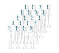 Replacement Toothbrush Heads, Compatible for Philips Sonicare Electric Brush Head 1100 2100 4100 5100 5300 6100 7500(White-20 Pcs)