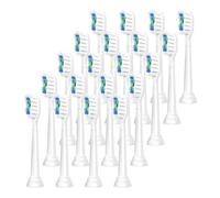 Replacement Toothbrush Heads,Compatible for Philips Sonicare,Electric Brush Heads for Hx6920 4100 2 Series(White-20 Pcs)