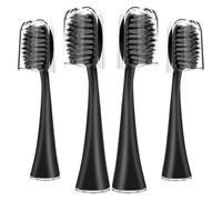 Replacement Toothbrush Heads，Compatible for Seago S9 S1 S6 S8 S21 S26 S28 SG540 SG860 SG861 SG986 SG987 SG988 2752 Electric Head(4pcs Black)