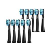 Replacement Toothbrush Heads Compatible for Seago SG-575/507B/551/958/908/909/917/610/659/719/910/548 Electric Toothbrush(Black 10pcs)