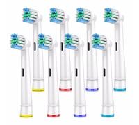 Replacement Toothbrush Heads Compatible Refills for Most Braun Oral-B Electric Toothbrushes Brush 8 Pack
