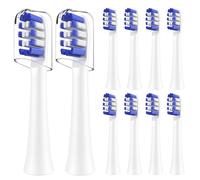 Replacement Toothbrush Heads Compatible with Colgate 360 Deep Clean Battery Powered Toothbrush, 10 Pack, White