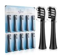 Replacement Toothbrush Heads Compatible with Colgate 360 Power Charoal Battery Toothbrush, Black, 10 Pack