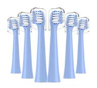 Replacement Toothbrush Heads Compatible with Colgate Hum Toothbrush - Brush Heads Replacement Compatible with Hum Smart Battery Toothbrush, Blue, 6 Pack
