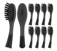 Replacement Toothbrush Heads Compatible with Colgate Keep Charcoal, Brush Heads Compatible with Colgate Keep Soft Manual Toothbrush for Adults, 10 Pack