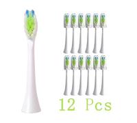 Replacement Toothbrush Heads ,Compatible with Philips Sonicare, Compatible Premium Diamondclean Genuine White Electric Tooth Brush Heads(3color-2A-12pcs)