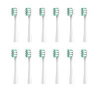 Replacement Toothbrush Heads, Compatible with Seysso, Junior | Nozzles bristles, plastic, 9cm, for adults(12pcs Standard)