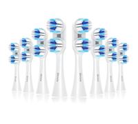 Replacement Toothbrush Heads Compatible with Spinbrush Pro Clean, Deep Cleaning Electric Toothbrush Heads Brush with Dual-Head Design & Medium Bristles 8-Pack