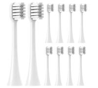 Replacement Toothbrush Heads Compatible with Spotlight Oral Care Sonic Toothbrush Heads Includes 10 Pcs Replacements Brush Heads,White