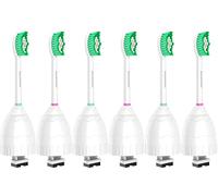 Replacement Toothbrush Heads for Philips Sonicare E-Series HX7022/66, 6pack, Fit Sonicare Essence, Xtreme, Elite, Advance, and CleanCare Electric Toothbrush with Hygienic caps by Aoremon