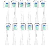 Replacement Toothbrush Heads for Philips Sonicare Replacement Heads, Electric Replacement Brush Head Compatible with Phillips Sonicare Electric Toothbrush,12 Pack